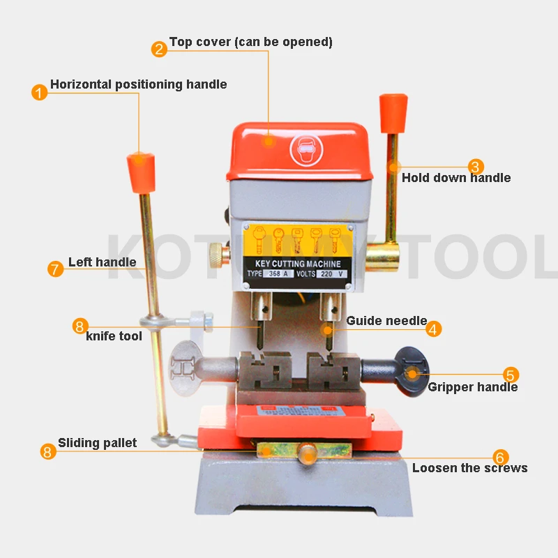 368A Key Copy Duplicating Machine Vertical Key Cutting Machine For Making Keys Door Keys Locksmith Tools Key Cutter
368A Key Copy Duplicating Machine Vertical Key Cutting Machine For Making Keys Door Keys Locksmith Tools Key Cutter