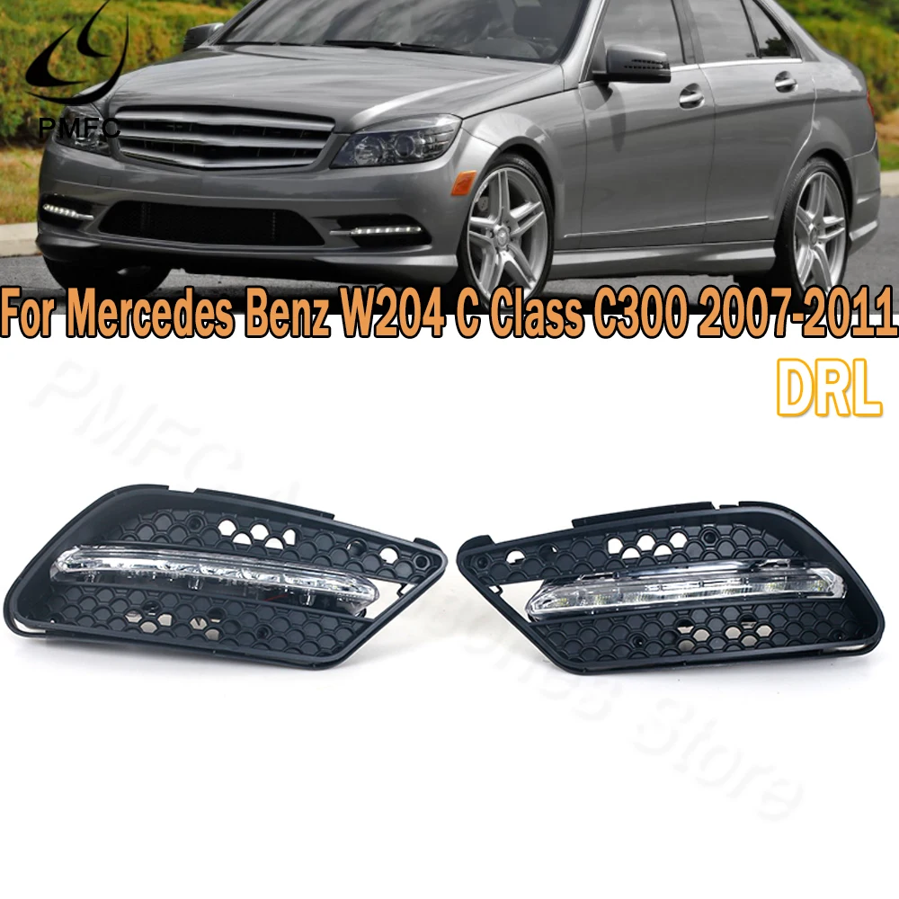 PMFC Car Front Bumper LED DRL Daytime Running Light Driving Lamp For Mercedes Benz W204 C-Class C300 AMG Sport 2007 2008-2011
PMFC Car Front Bumper LED DRL Daytime Running Light Driving Lamp For Mercedes Benz W204 C-Class C300 AMG Sport 2007 2008-2011