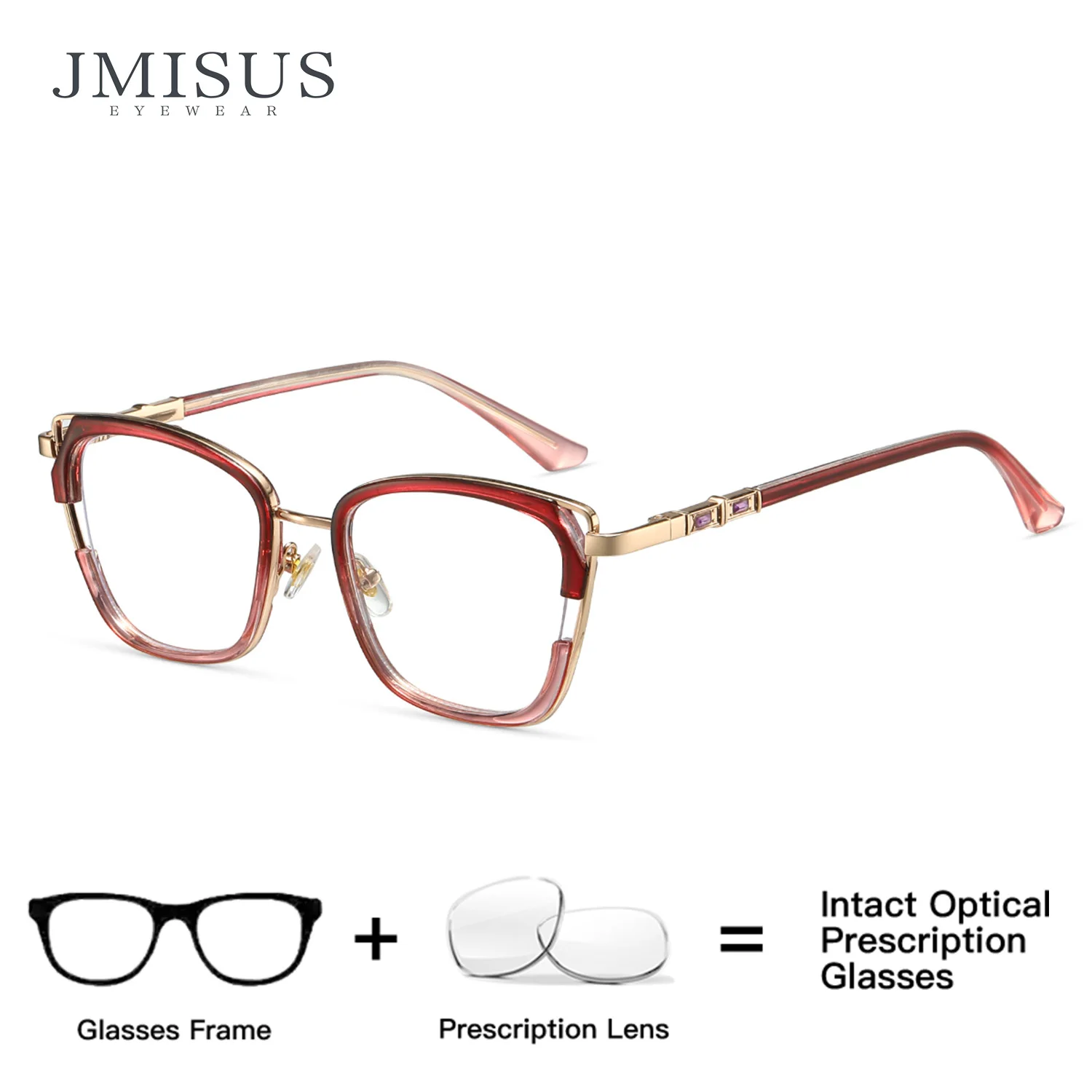 JMISUS Trendy Cat Eye Progressive Glasses Woman High-Quality Metal Blue Light Filter Square Multifocal Prescription Eyewear
JMISUS Trendy Cat Eye Progressive Glasses Woman High-Quality Metal Blue Light Filter Square Multifocal Prescription Eyewear