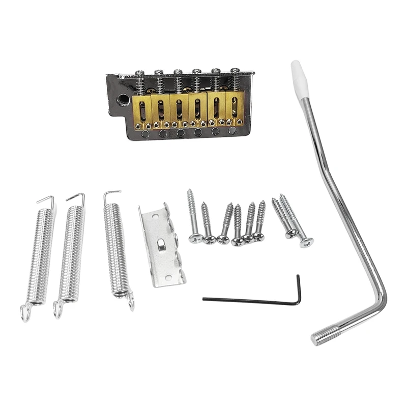 Hot 6 Strings Guitar Bridge Saddle Tailpiece Electric Guitar Tremolo Bridge Standard Guitar Accessories
Hot 6 Strings Guitar Bridge Saddle Tailpiece Electric Guitar Tremolo Bridge Standard Guitar Accessories