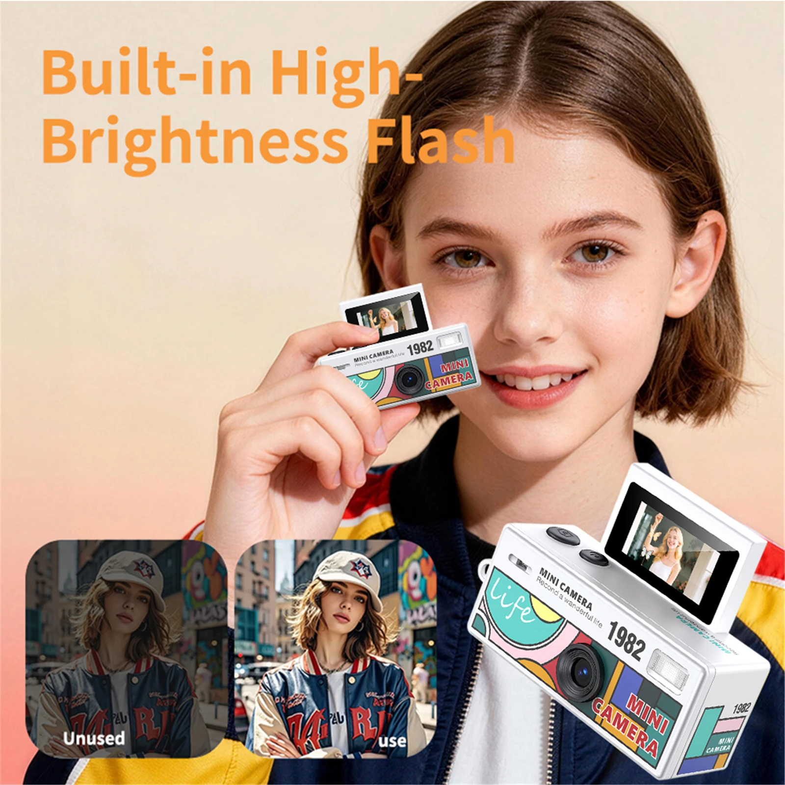 Retro Small Video Recorder Camcorder 1080P Portable Thumb Camera Support Memory Card for Beginners Teens and Adults Travel Vlog
Retro Small Video Recorder Camcorder 1080P Portable Thumb Camera Support Memory Card for Beginners Teens and Adults Travel Vlog