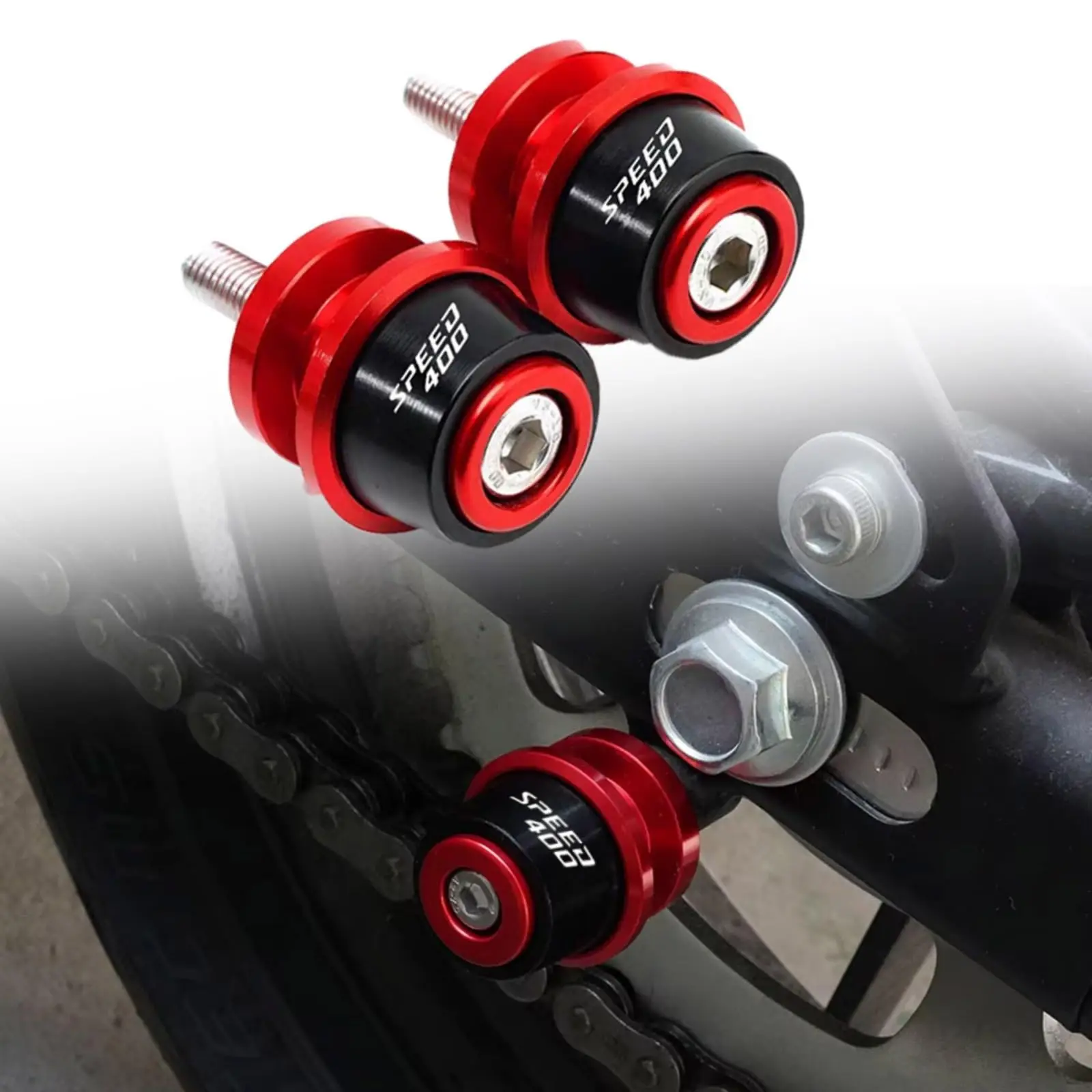 CNC Machined 8mm Aluminum Swingarm Spool Sliders With Bracket For Motorcycles
CNC Machined 8mm Aluminum Swingarm Spool Sliders With Bracket For Motorcycles