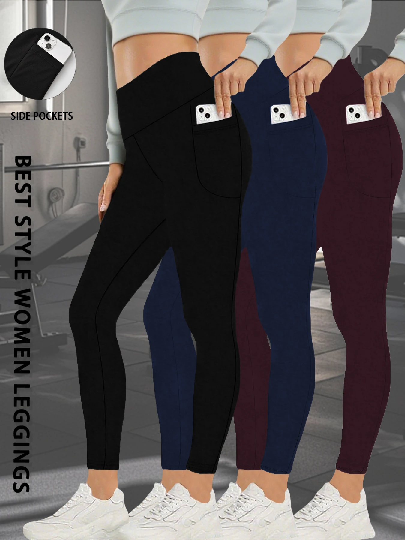 3 Pack High Waisted Leggings with Pockets Women Super Soft Tummy Control Yoga Workout Running Casual Home Wear
3 Pack High Waisted Leggings with Pockets Women Super Soft Tummy Control Yoga Workout Running Casual Home Wear