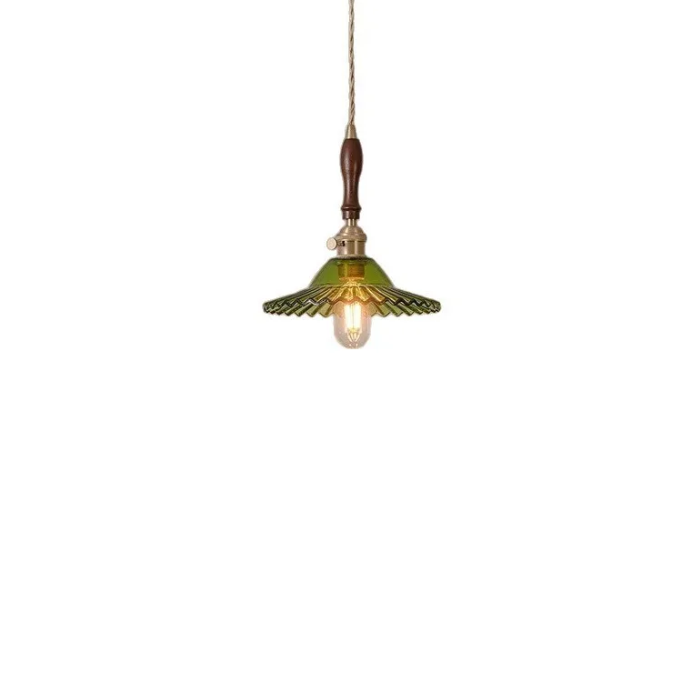 Green retro brass glass chandelier, Japanese small fresh bedroom bedside, homestay milk tea shop chandelier
Green retro brass glass chandelier, Japanese small fresh bedroom bedside, homestay milk tea shop chandelier