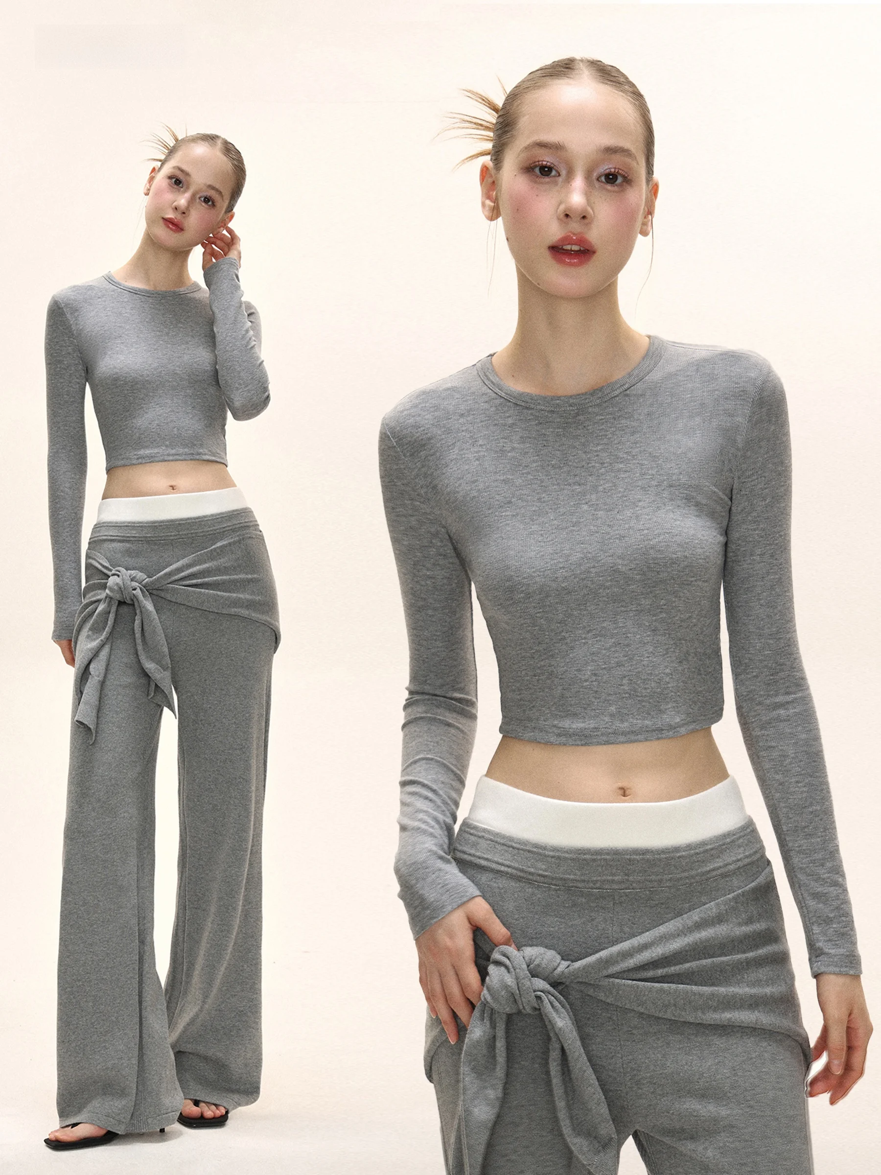 Gray Silk Shoulder T-Shirt Women's Short Style round Neckline Casual Wear Summer Top Breathable Comfortable Inner Wear
Gray Silk Shoulder T-Shirt Women's Short Style round Neckline Casual Wear Summer Top Breathable Comfortable Inner Wear