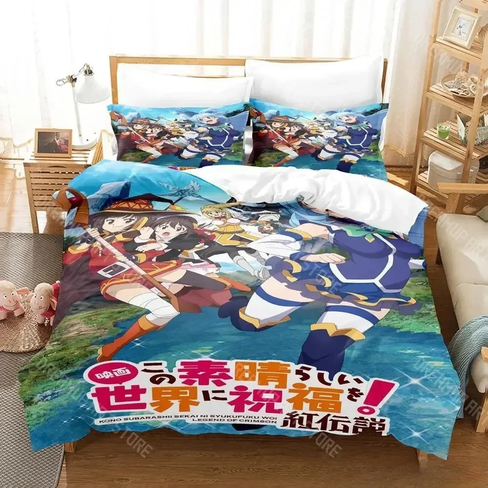 3D Print KonoSuba Bedding Set Cartoon Anime three-piece set Adult Kid Bedroom Duvetcover Sets 3D Kawaii Girls king size bed sets
3D Print KonoSuba Bedding Set Cartoon Anime three-piece set Adult Kid Bedroom Duvetcover Sets 3D Kawaii Girls king size bed sets