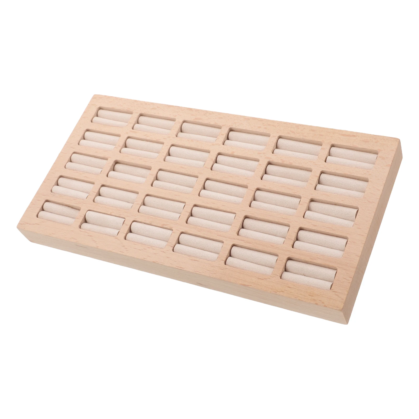 30-Slot Wooden Jewelry Display Tray Linen Lined Ring Holder Storage Organizer For Rings Earrings Accessories Jewelry Store
30-Slot Wooden Jewelry Display Tray Linen Lined Ring Holder Storage Organizer For Rings Earrings Accessories Jewelry Store