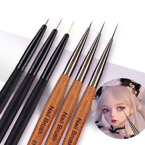 Nowy zestaw długopisów Extreme Fine Line Ultra-light Clay Bjd Doll Drawing Face Brush Fondant Doll Makeup Eyebrow Brush Polymer Clay Tool