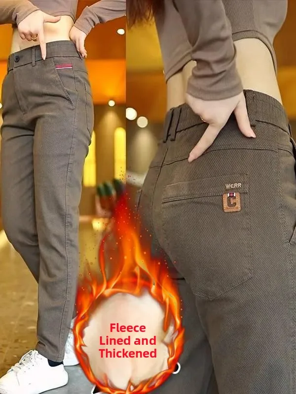 Thickened Fleece Workwear Pants Men's Slim Fit Versatile 2025 Autumn Winter New Straight Leg Elastic Casual Long Pants
Thickened Fleece Workwear Pants Men's Slim Fit Versatile 2025 Autumn Winter New Straight Leg Elastic Casual Long Pants