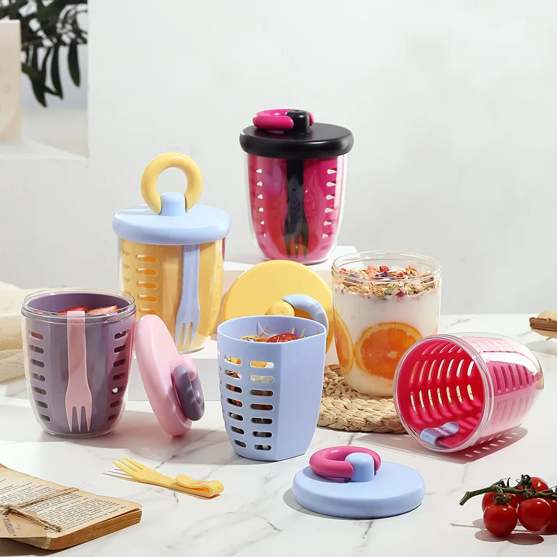 650ml Ins Outdoor Picnic Fruit Salad Cup with Fork Double Layer Drainage Portable Breakfast Juice Cup Multipurpose Milk Bottle
650ml Ins Outdoor Picnic Fruit Salad Cup with Fork Double Layer Drainage Portable Breakfast Juice Cup Multipurpose Milk Bottle