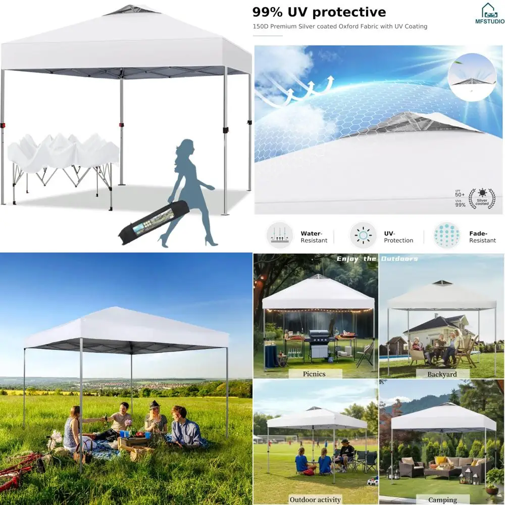 Водонепроницаемая всплывающая палатка с навесом 10x10, портативное укрытие для улицы, козырек от солнца для пляжных вечеринок, кемпинга и мероприятий
Водонепроницаемая всплывающая палатка с навесом 10x10, портативное укрытие для улицы, козырек от солнца для пляжных вечеринок, кемпинга и мероприятий