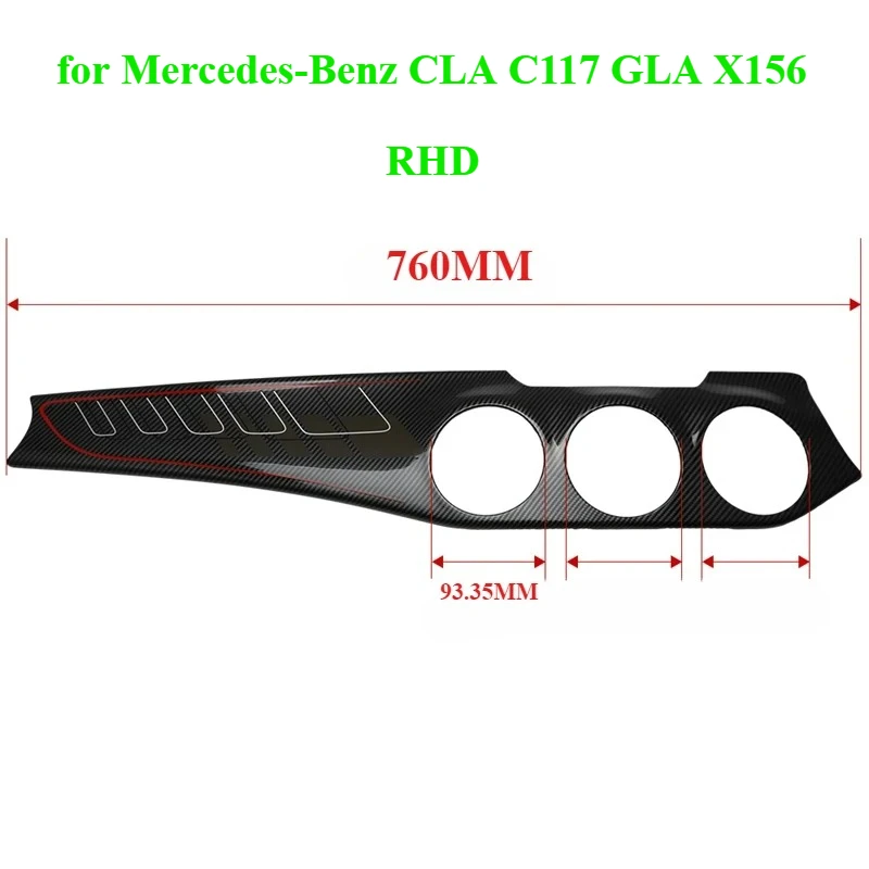 Right-hand drive for Mercedes-Benz CLA C117 GLA X156 2013-2018 central control instrument decorative panel sticker
Right-hand drive for Mercedes-Benz CLA C117 GLA X156 2013-2018 central control instrument decorative panel sticker