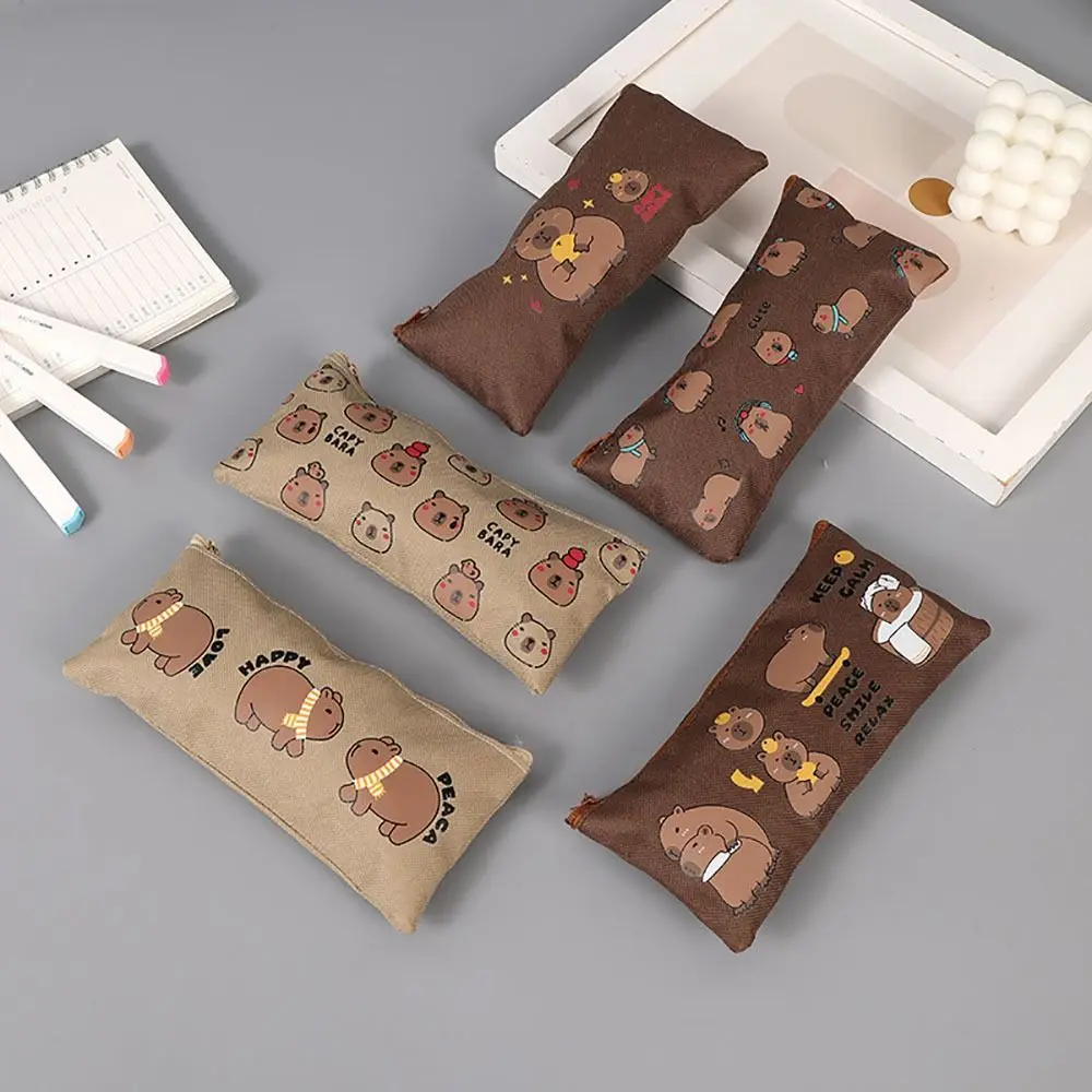 Cartoon Capybara Stationery Storage Bag Large-capacity Portable Stationery Organizer Multi-function Pen Bag
Cartoon Capybara Stationery Storage Bag Large-capacity Portable Stationery Organizer Multi-function Pen Bag