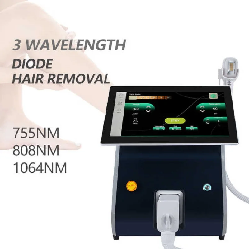 Laser Hair Removal 808NM/755NM/1064NM Beauty Equipment Professional Diode Hair Removal at Low Temperature Equipment
Laser Hair Removal 808NM/755NM/1064NM Beauty Equipment Professional Diode Hair Removal at Low Temperature Equipment