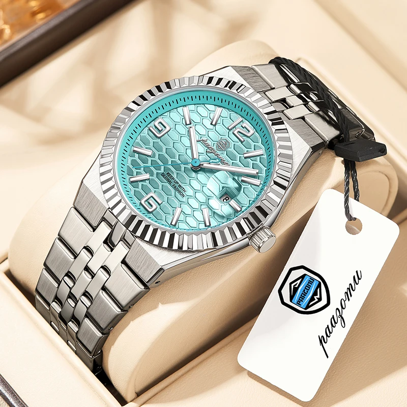PAAZOMU, оригинальные мужские часы высокого качества, водонепроницаемые светящиеся часы с датой, роскошные мужские часы, кварцевые мужские часы из нержавеющей стали, мужские + коробка
PAAZOMU, оригинальные мужские часы высокого качества, водонепроницаемые светящиеся часы с датой, роскошные мужские часы, кварцевые мужские часы из нержавеющей стали, мужские + коробка