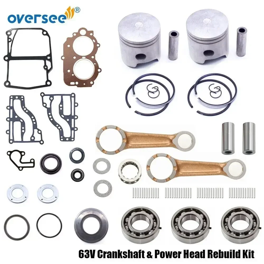 63V/63W Crankshaft & Power Head Rebuild Kit For Yamaha 2T 9.9 15HP 2 Cyl 9.9FMHS Outboard Engine Parts
63V/63W Crankshaft & Power Head Rebuild Kit For Yamaha 2T 9.9 15HP 2 Cyl 9.9FMHS Outboard Engine Parts