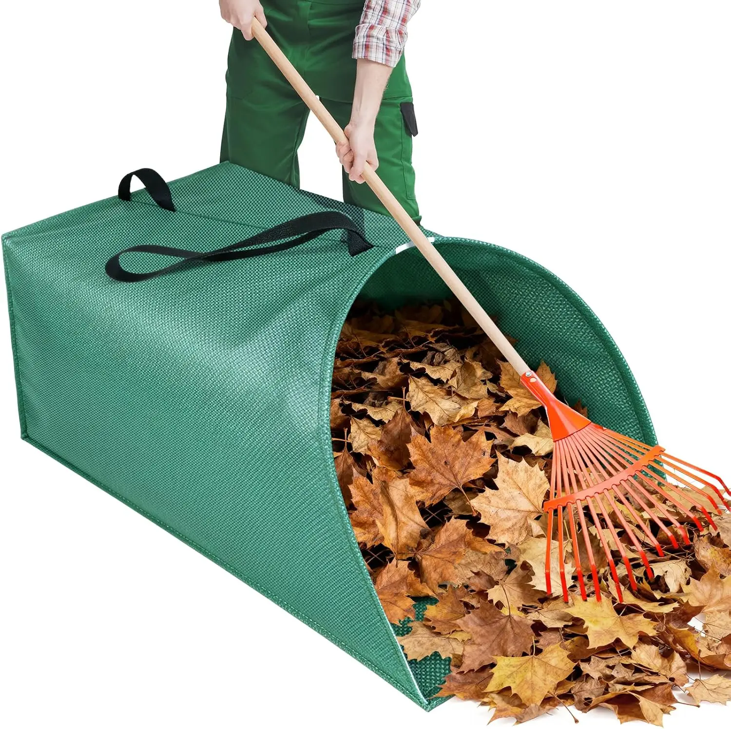 60 Gallon Collapsible Leaf Collector Bag with Dustpan Opening for Lawn Debris and Yard Waste
60 Gallon Collapsible Leaf Collector Bag with Dustpan Opening for Lawn Debris and Yard Waste