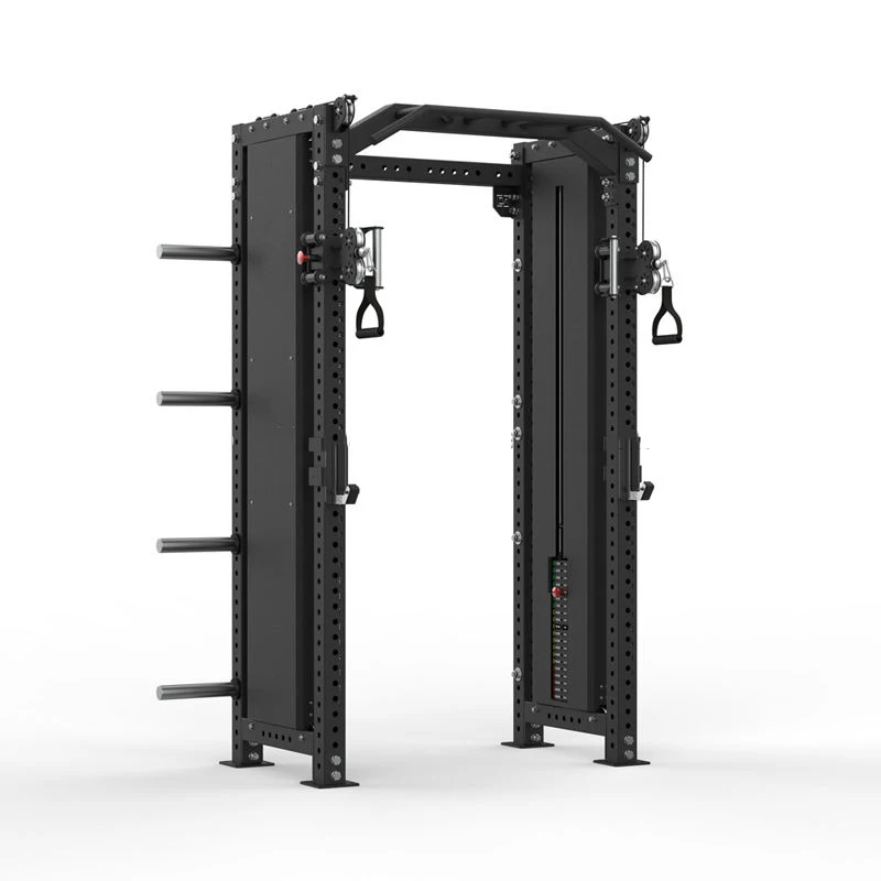 Commercial Professional Smith Machine Power Cage Squat Rack Multifunctional Cable Cross Trainer Gantry Strength Exercise