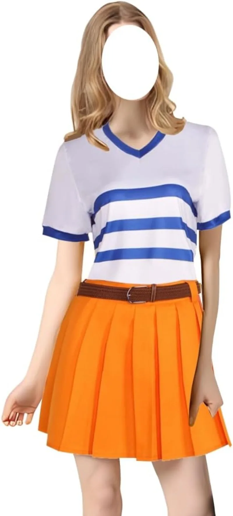 Women Cosplay Costume Anime Uniform White T-shirt and Yellow Pleated Skirt Halloween Party Outfits Full Set Theme Party
Women Cosplay Costume Anime Uniform White T-shirt and Yellow Pleated Skirt Halloween Party Outfits Full Set Theme Party
