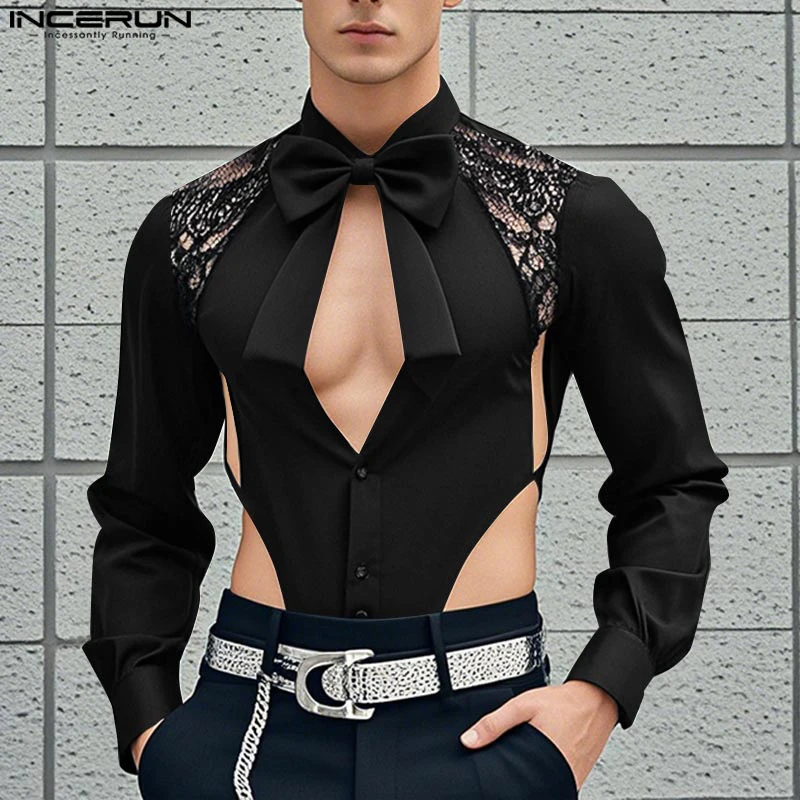 INCERUN Tops 2025 American Style Fashion Men Lace Patchwork Hollowed Out Design Shirts Sexy Casual Male Thin Long Sleeved Blouse
INCERUN Tops 2025 American Style Fashion Men Lace Patchwork Hollowed Out Design Shirts Sexy Casual Male Thin Long Sleeved Blouse