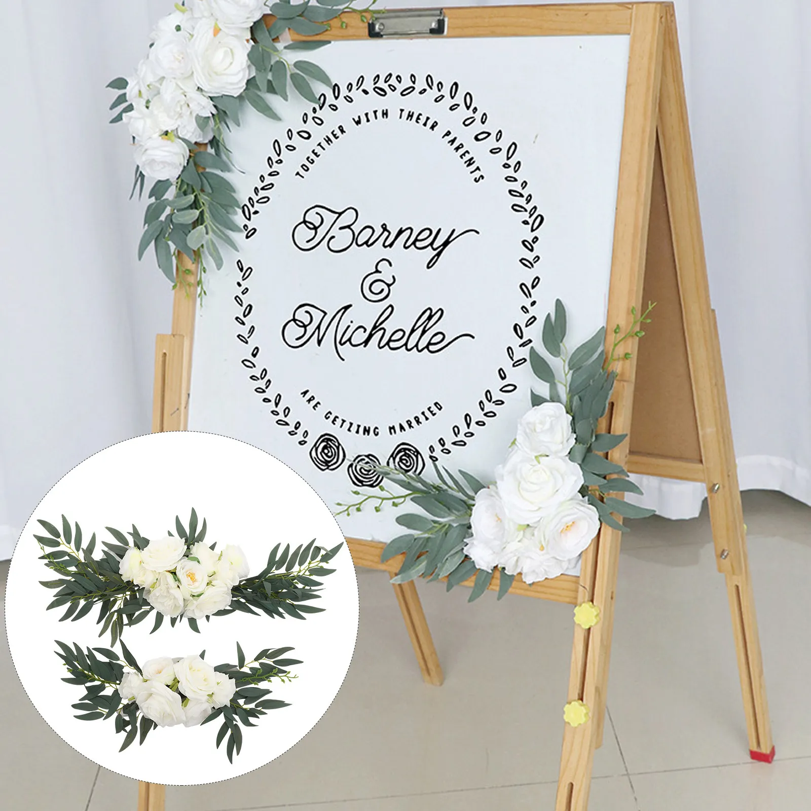 2Pcs Artificial Flower Set Lifelike Wedding Arch Swag Wedding Ceremony Fake Flower Welcome Board Decoration Party Supplies
2Pcs Artificial Flower Set Lifelike Wedding Arch Swag Wedding Ceremony Fake Flower Welcome Board Decoration Party Supplies