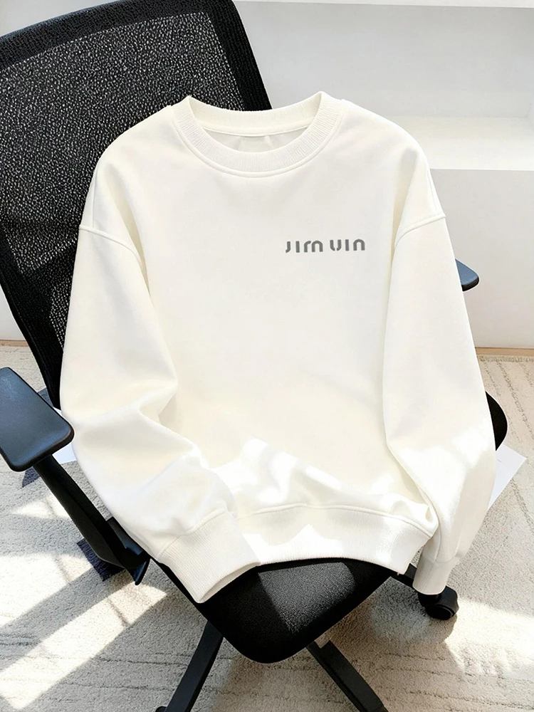 Autumn New Fleece Lined Casual Letter Print round Neck Long Sleeve Loose Fit Youth Trendy Top Breathable Cotton Polyester Blend
Autumn New Fleece Lined Casual Letter Print round Neck Long Sleeve Loose Fit Youth Trendy Top Breathable Cotton Polyester Blend