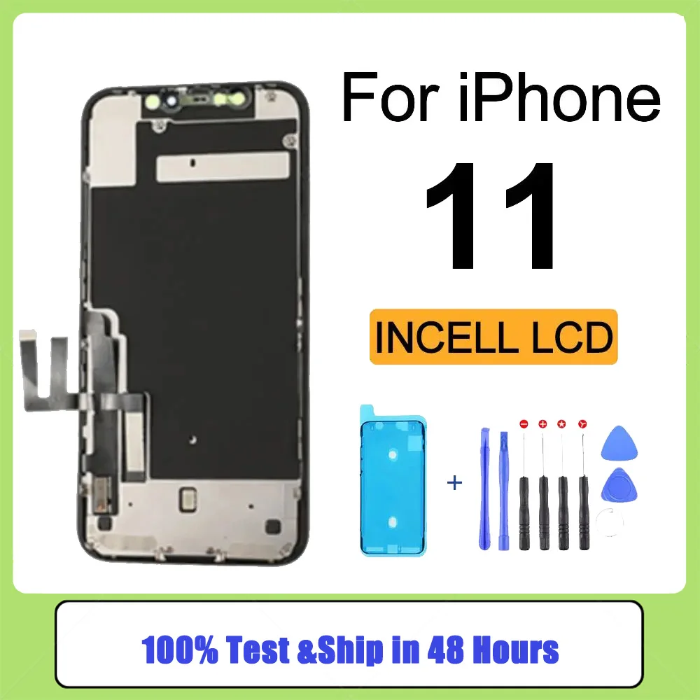 100% протестированный ЖК-дисплей incell для iPhone 11, экран с 3D сенсорным дигитайзером в сборе, без битых пикселей, замена
100% протестированный ЖК-дисплей incell для iPhone 11, экран с 3D сенсорным дигитайзером в сборе, без битых пикселей, замена