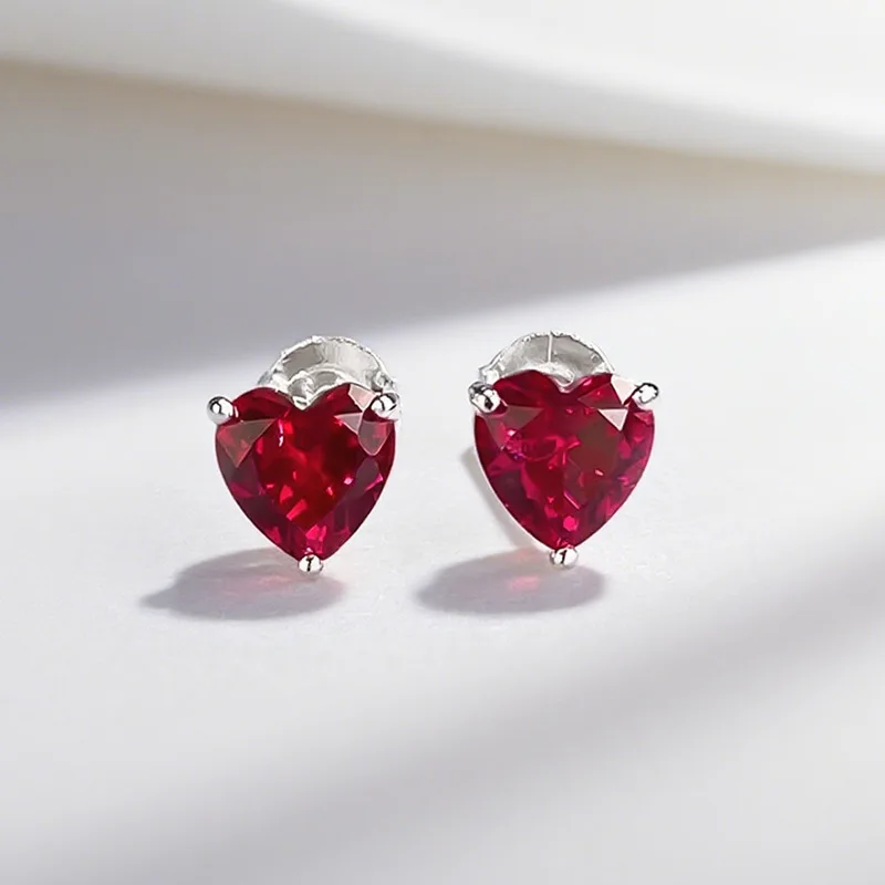 Heart Cut Natural Red Garnet 925 Sterling Silver Stud Earring for Women Fashion Gemstone Birthstone Jewelry Brincos de Prata
Heart Cut Natural Red Garnet 925 Sterling Silver Stud Earring for Women Fashion Gemstone Birthstone Jewelry Brincos de Prata