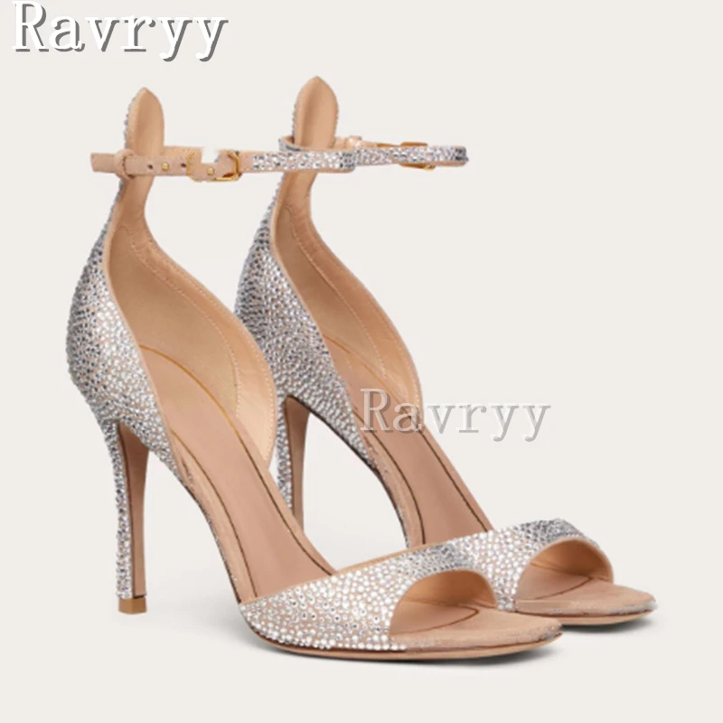 Round Toe Rhinestone Women''s Sandals Thin High Heel Sexy Diamond Cover Heel Walk Show Party Ladies Summer Sandals
Round Toe Rhinestone Women''s Sandals Thin High Heel Sexy Diamond Cover Heel Walk Show Party Ladies Summer Sandals