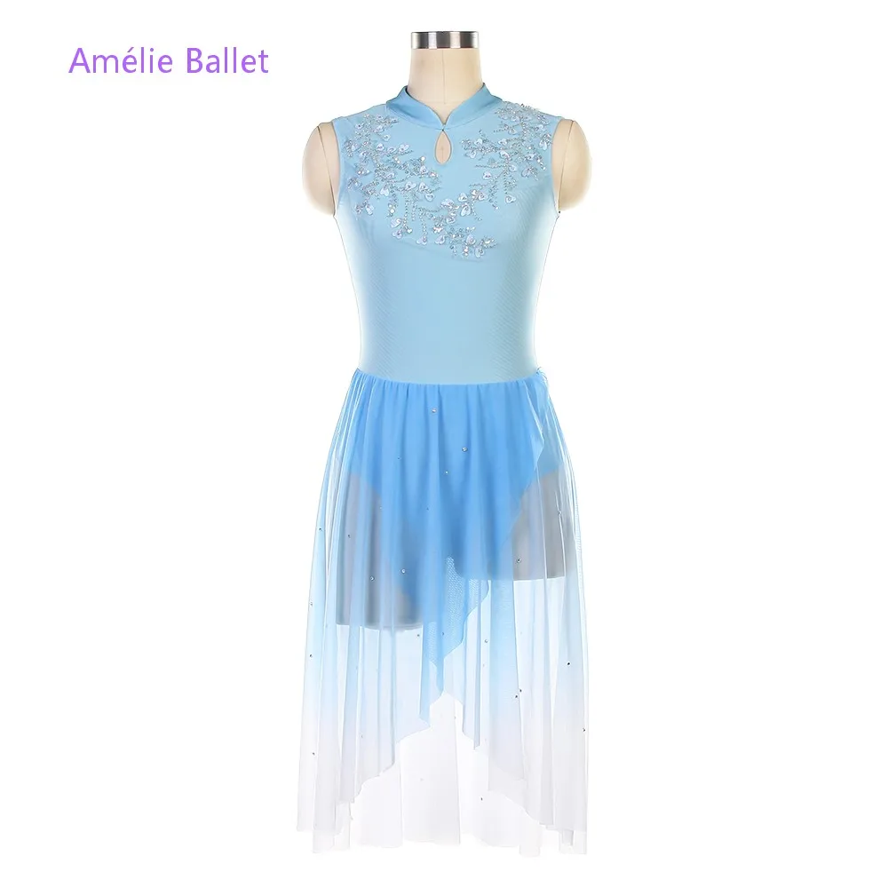 26107 New Ballet Costume Ombre Sky Blue Spandex Bodice Ballet Dresses Adult Girls Ballet & Lyrical & Contemporary Dance Costumes
26107 New Ballet Costume Ombre Sky Blue Spandex Bodice Ballet Dresses Adult Girls Ballet & Lyrical & Contemporary Dance Costumes
