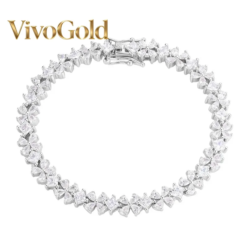VivoGold Luxury Solid Platinum PT950 Full Diamond Moissanite Diamond Lucky Grass Bracelet Ins Niche Design Flower Bracelet
VivoGold Luxury Solid Platinum PT950 Full Diamond Moissanite Diamond Lucky Grass Bracelet Ins Niche Design Flower Bracelet