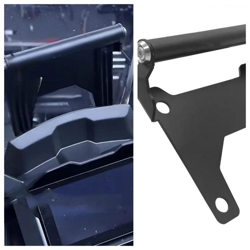 For ZONTES 703F 2024 Motorcycle Dash Stabilizer Anti Vibration Bracket Cellphone Phone GPS Navigation Stand Holder Extension Bar