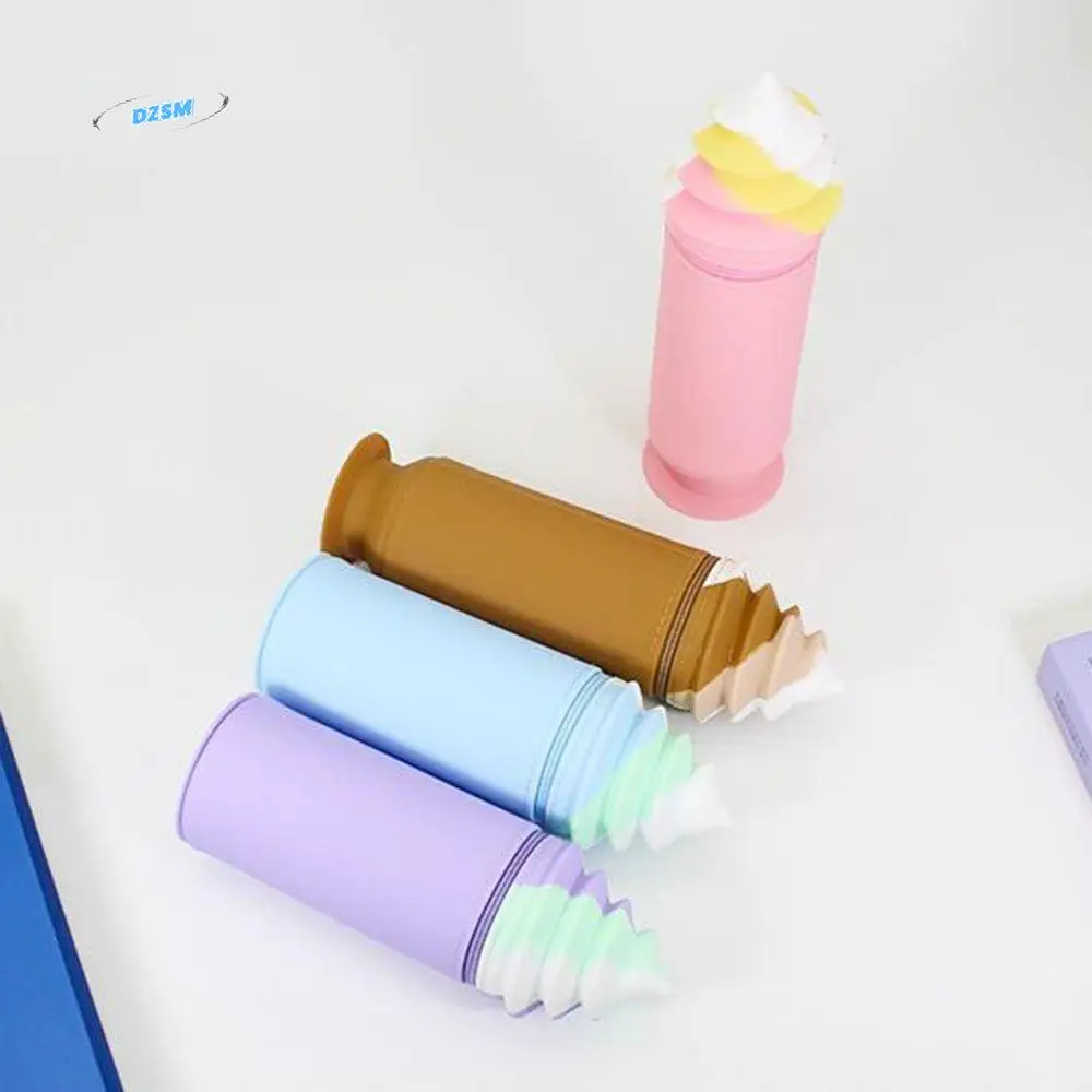 Practical Suction Cup Pen Holder Silicone High Capacity Ice Cream Pencil Bag Multi-purpose Cartoon Stationery Organizer Case
Practical Suction Cup Pen Holder Silicone High Capacity Ice Cream Pencil Bag Multi-purpose Cartoon Stationery Organizer Case