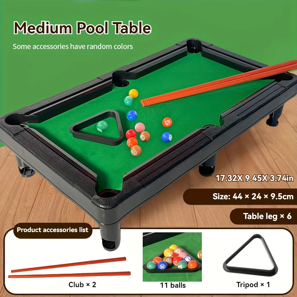 Mini Pool Table Toy Set, Educational Indoor Table Top Small Pool Table, Parent-child Interactive Games, Board Games Educational
Mini Pool Table Toy Set, Educational Indoor Table Top Small Pool Table, Parent-child Interactive Games, Board Games Educational