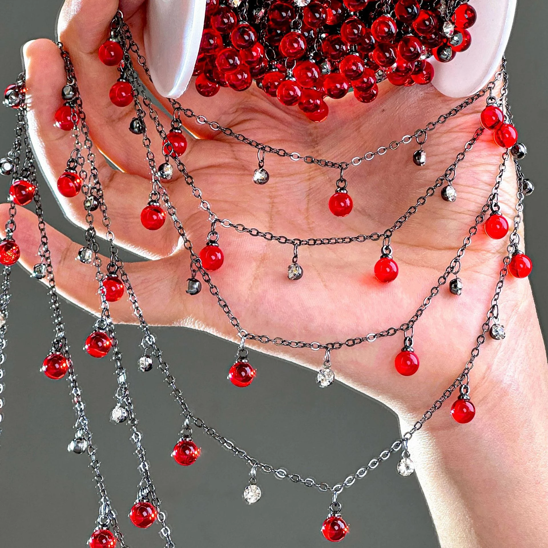 0.5/1/2Meter Water Drop Charm Chains Tassel Rhinestone Chain DIY Necklace Bracelet Fashion Jewelry Crafts Clothing Accessories
0.5/1/2Meter Water Drop Charm Chains Tassel Rhinestone Chain DIY Necklace Bracelet Fashion Jewelry Crafts Clothing Accessories