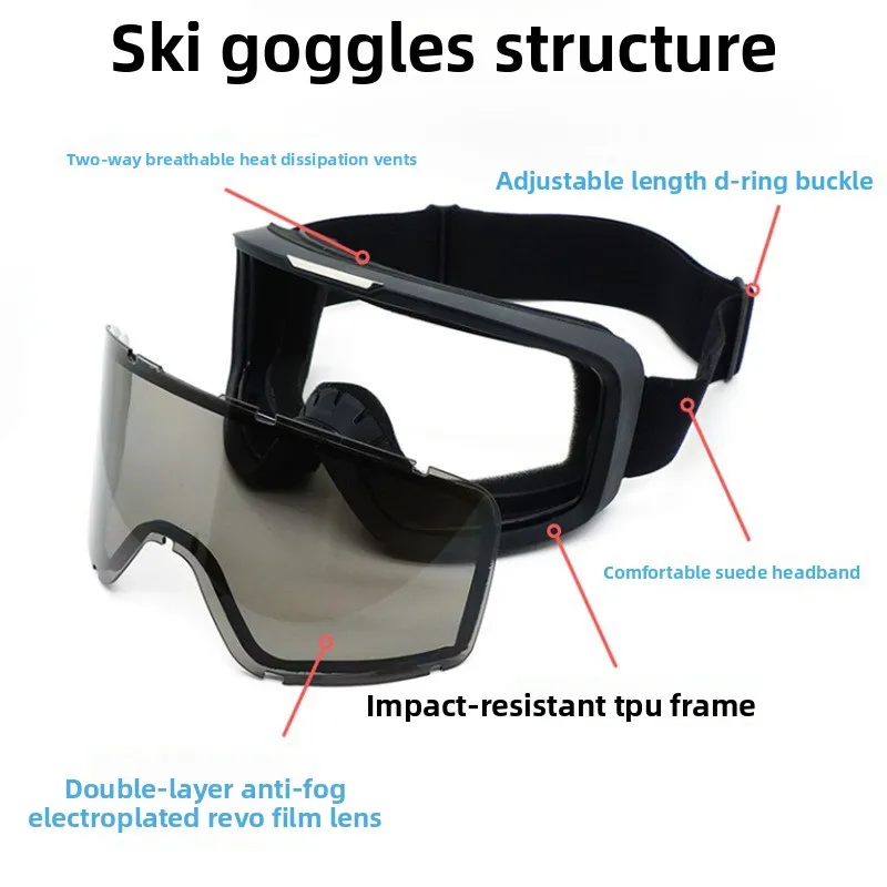 Ski Glasses Motorcycle Helmet Outdoor Sports Windproof Dustproof Protective Eyeglasses Snowboard Goggles Hiking Anti-Fog Eyewear
Ski Glasses Motorcycle Helmet Outdoor Sports Windproof Dustproof Protective Eyeglasses Snowboard Goggles Hiking Anti-Fog Eyewear