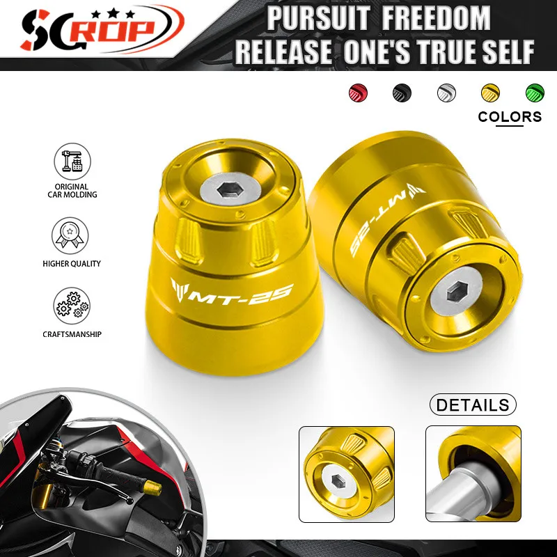 Motorcycle Universal Handlebar End Plug Grips For MT-25 MT-125 MT25 125 Counterweight Handle Bar End Plug Slider Grip mt25 mt125
Motorcycle Universal Handlebar End Plug Grips For MT-25 MT-125 MT25 125 Counterweight Handle Bar End Plug Slider Grip mt25 mt125