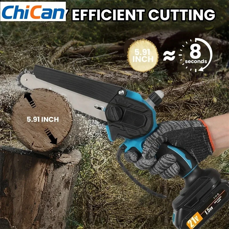 【Upgraded】6 Inch Mini Cordless Chainsaw Portable Electric Chain Saw Automatic Oiler Trees Branches Wood Cutting hine With 2Pcs
【Upgraded】6 Inch Mini Cordless Chainsaw Portable Electric Chain Saw Automatic Oiler Trees Branches Wood Cutting hine With 2Pcs