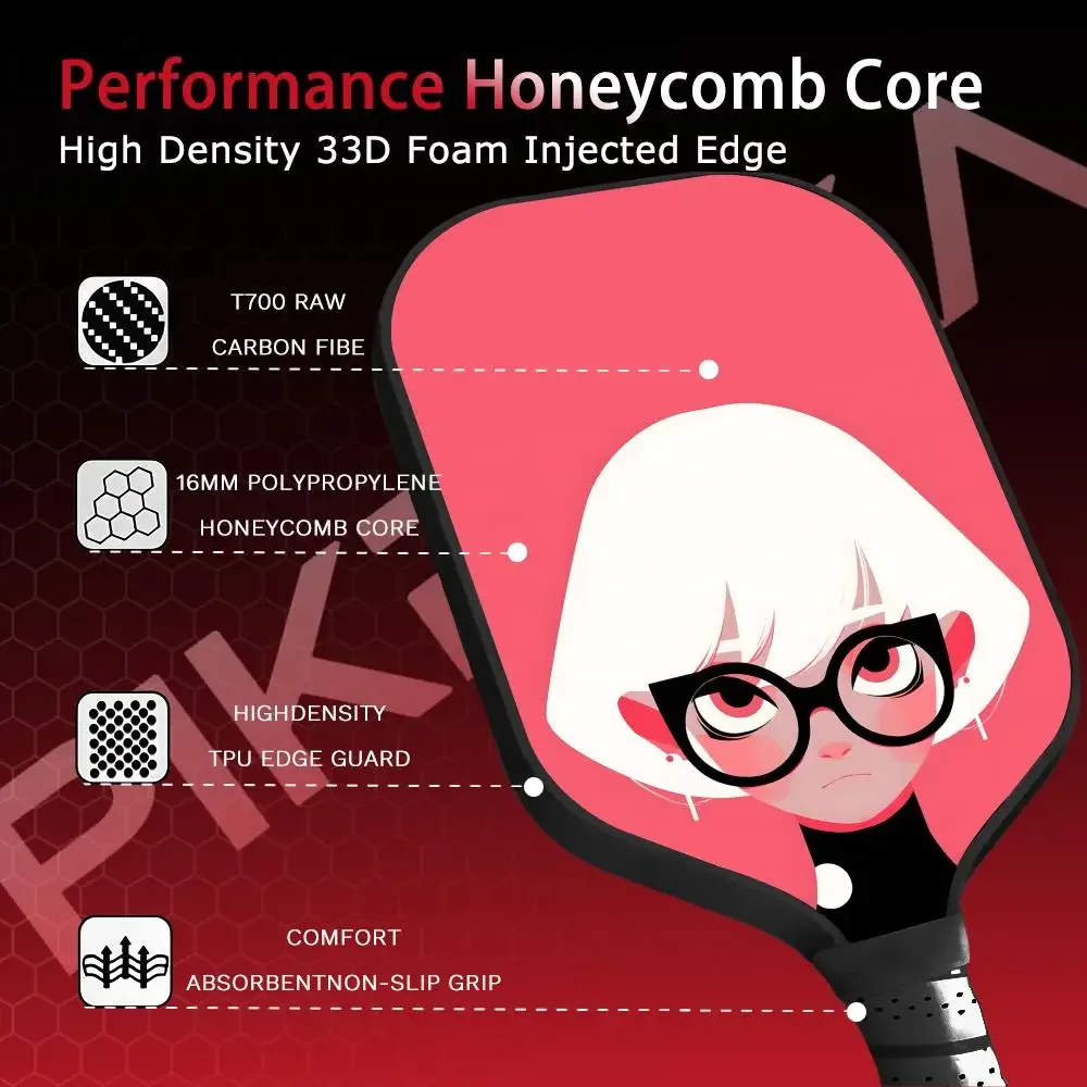 Pickleball Paddle T700 Carbon Fiber Paddle Set Thermoformed 16MM Honeycomb Core with Bag and Grip Tape Yayoi Kusama Minimalism
Pickleball Paddle T700 Carbon Fiber Paddle Set Thermoformed 16MM Honeycomb Core with Bag and Grip Tape Yayoi Kusama Minimalism