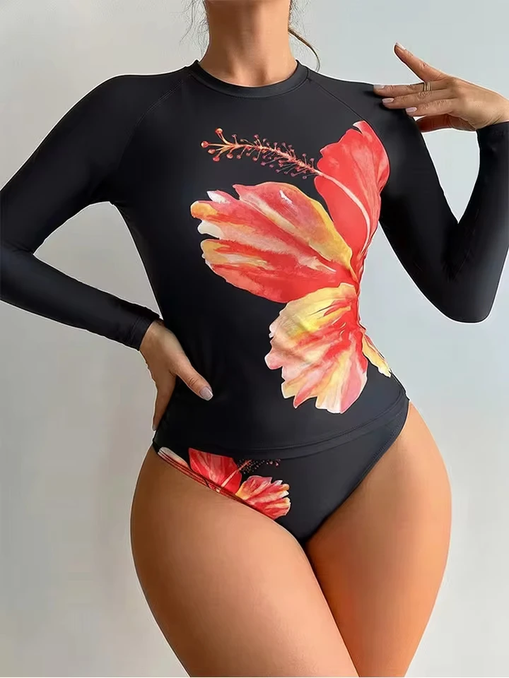 Vzvn Sexy Sportswear Women Fashion Vintage Long Sleeve Swim Print Slim O Neck High Waist 2026 New Spring Summer Two Piece Suits
Vzvn Sexy Sportswear Women Fashion Vintage Long Sleeve Swim Print Slim O Neck High Waist 2026 New Spring Summer Two Piece Suits
