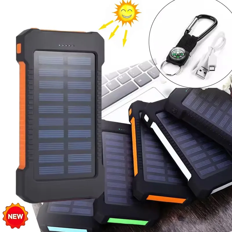20000mAh Solar Power Bank Large Capacity Spare Battery Fast Charging Portable Power Banks 20000 Auxiliary Batteries Outdoor
20000mAh Solar Power Bank Large Capacity Spare Battery Fast Charging Portable Power Banks 20000 Auxiliary Batteries Outdoor