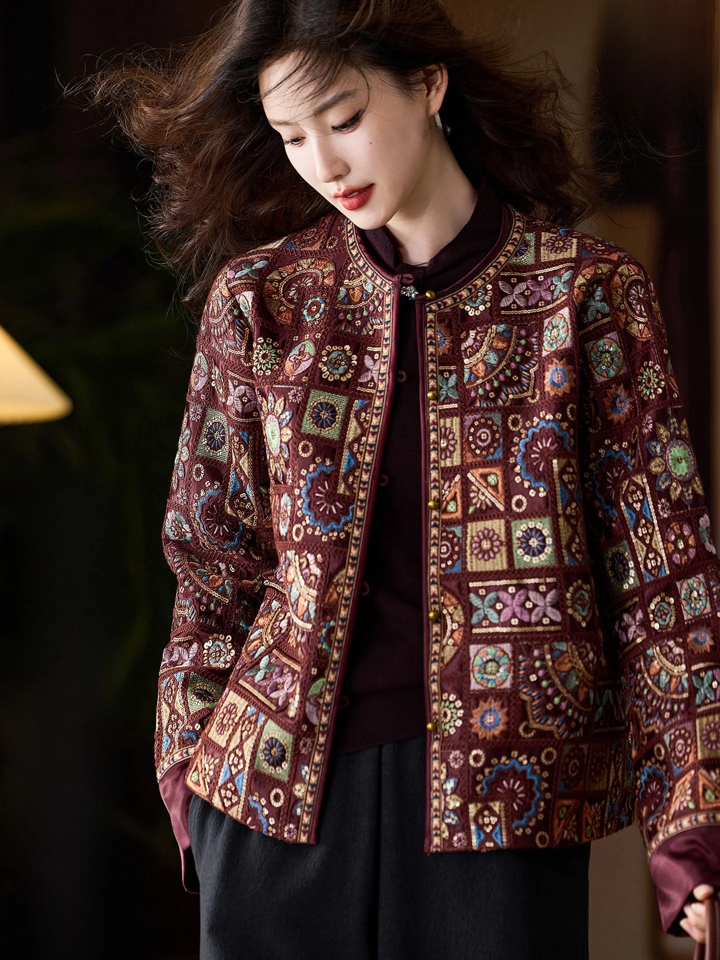 Ele Embroidered Bead Jaet Women's Loose Fit Street Sle round Ne Long Sve Polyester Fiber Faionable Autumn New ...
Ele Embroidered Bead Jaet Women's Loose Fit Street Sle round Ne Long Sve Polyester Fiber Faionable Autumn New ...