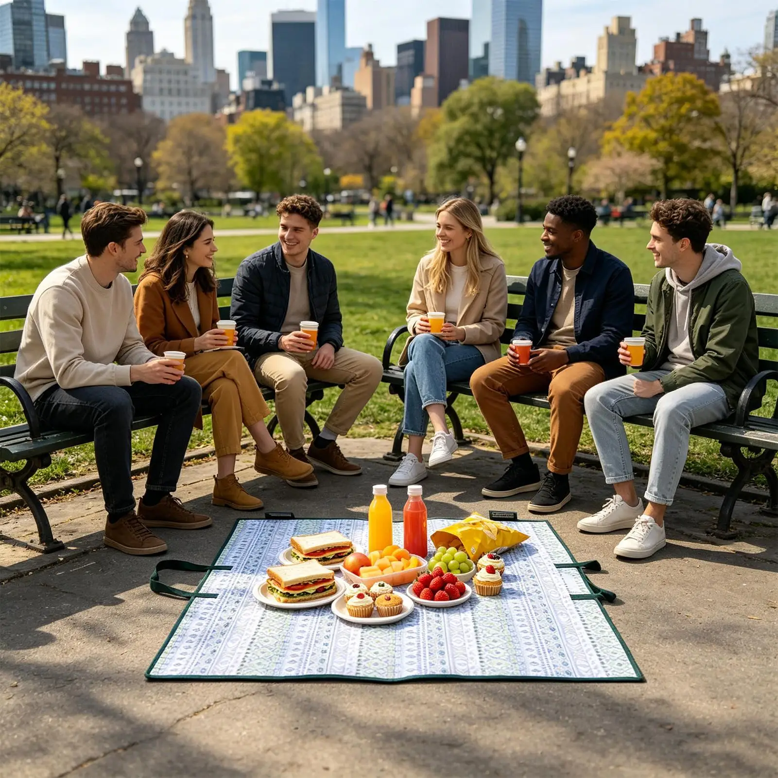 Picnic Blanket 38x43 In Waterproof Sandproof Camping Blanket Tote Bag Picnic Mat Foldable For Garden Yard Park Lawn Beach Hiking
Picnic Blanket 38x43 In Waterproof Sandproof Camping Blanket Tote Bag Picnic Mat Foldable For Garden Yard Park Lawn Beach Hiking