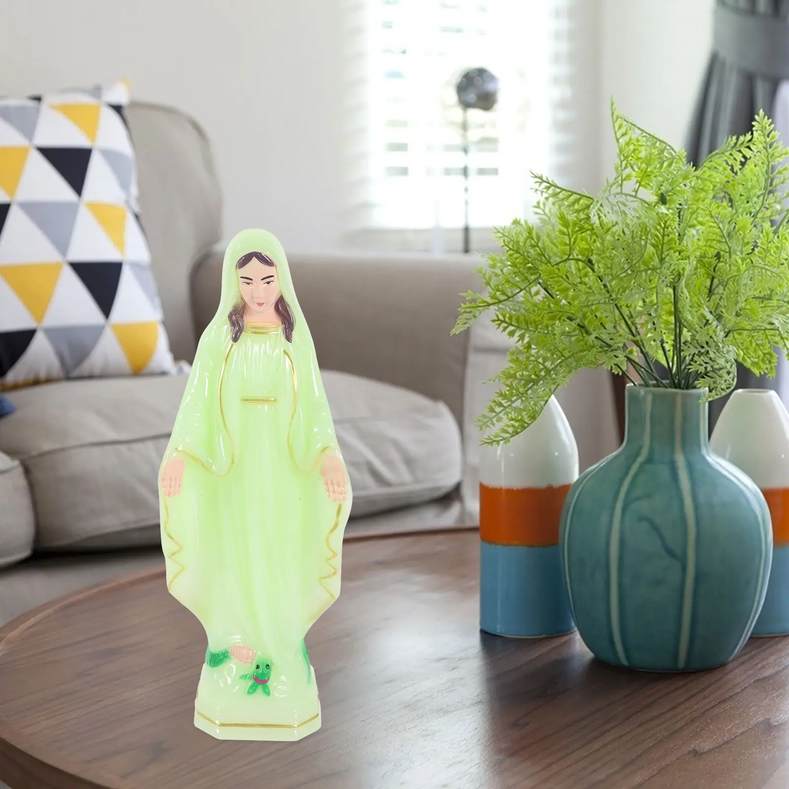 Plastic Virgin Statue Mini Figurine Desktop Adornment Religious Craft Ornament Catholicism Decoration Garden Church
Plastic Virgin Statue Mini Figurine Desktop Adornment Religious Craft Ornament Catholicism Decoration Garden Church