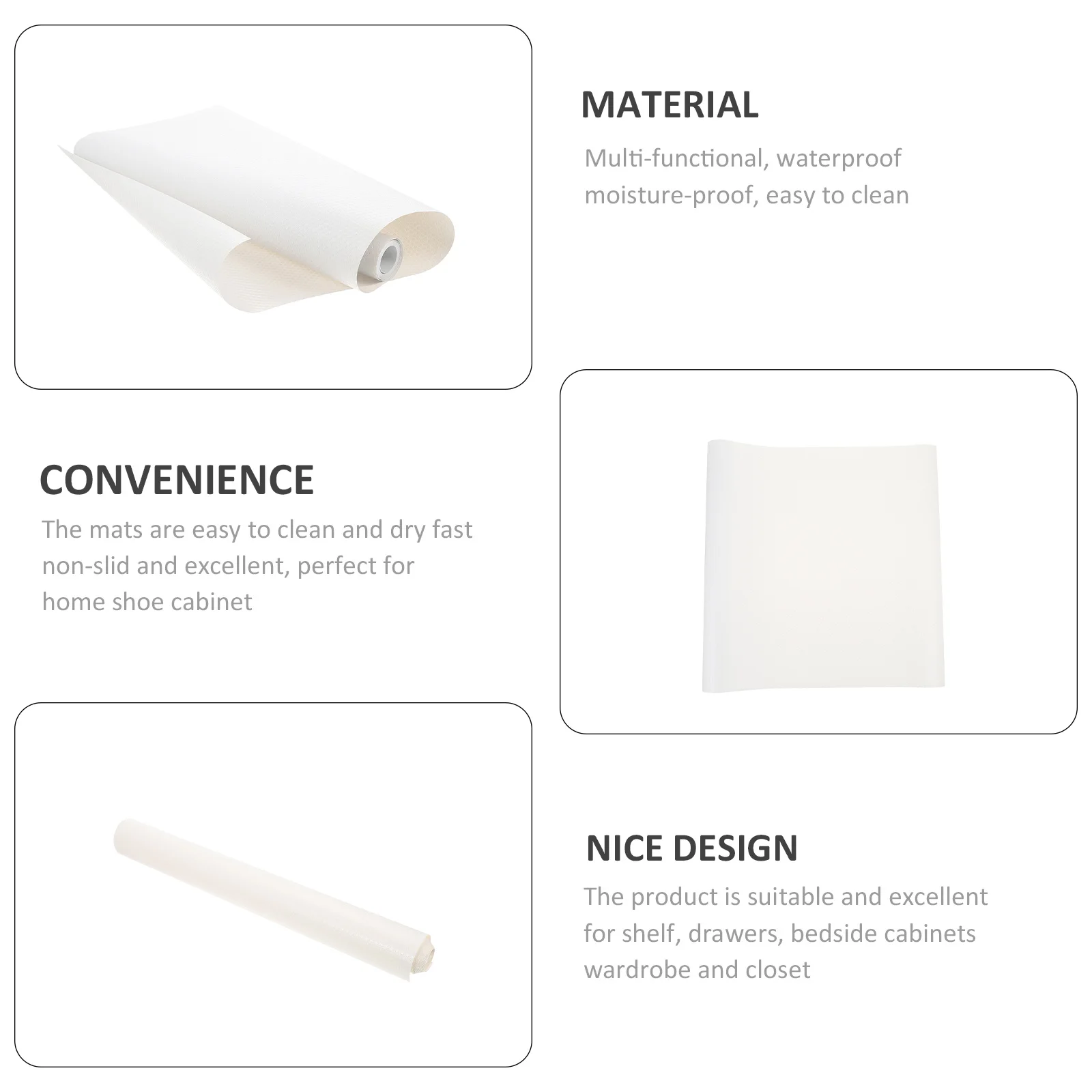 1 Roll Waterproof Drawer Liner Multi-Function Shelf Mat For Cabinet Fridge Moisture Proof Non-Slip Easy Clean Organizer
1 Roll Waterproof Drawer Liner Multi-Function Shelf Mat For Cabinet Fridge Moisture Proof Non-Slip Easy Clean Organizer