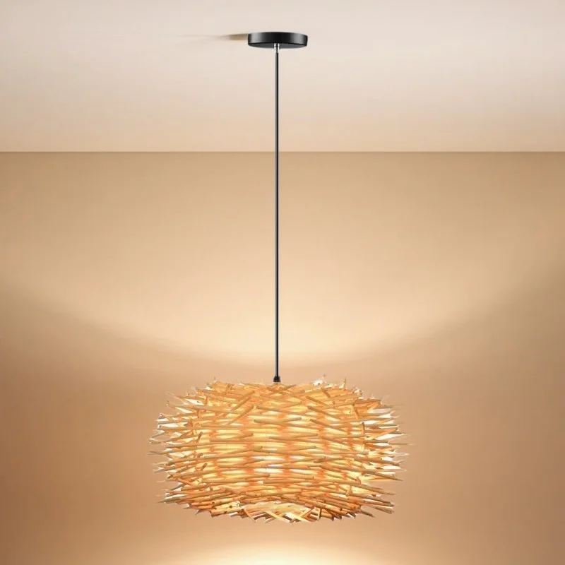 Exquisite Newest Bamboo Pendant Lamp - Hand-Knit Rattan Wicker Ceiling Lights, Lustrous Braided Suspended Decor for Home Dining
Exquisite Newest Bamboo Pendant Lamp - Hand-Knit Rattan Wicker Ceiling Lights, Lustrous Braided Suspended Decor for Home Dining