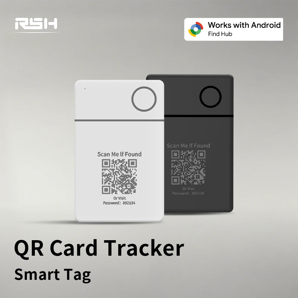 RSH 2 шт. QR-трекер для карт, анти-потерянная смарт-карта, беспроводная зарядка, ультратонкий искатель, работа с Google Find Hub, локатор сумки-кошелька
RSH 2 шт. QR-трекер для карт, анти-потерянная смарт-карта, беспроводная зарядка, ультратонкий искатель, работа с Google Find Hub, локатор сумки-кошелька