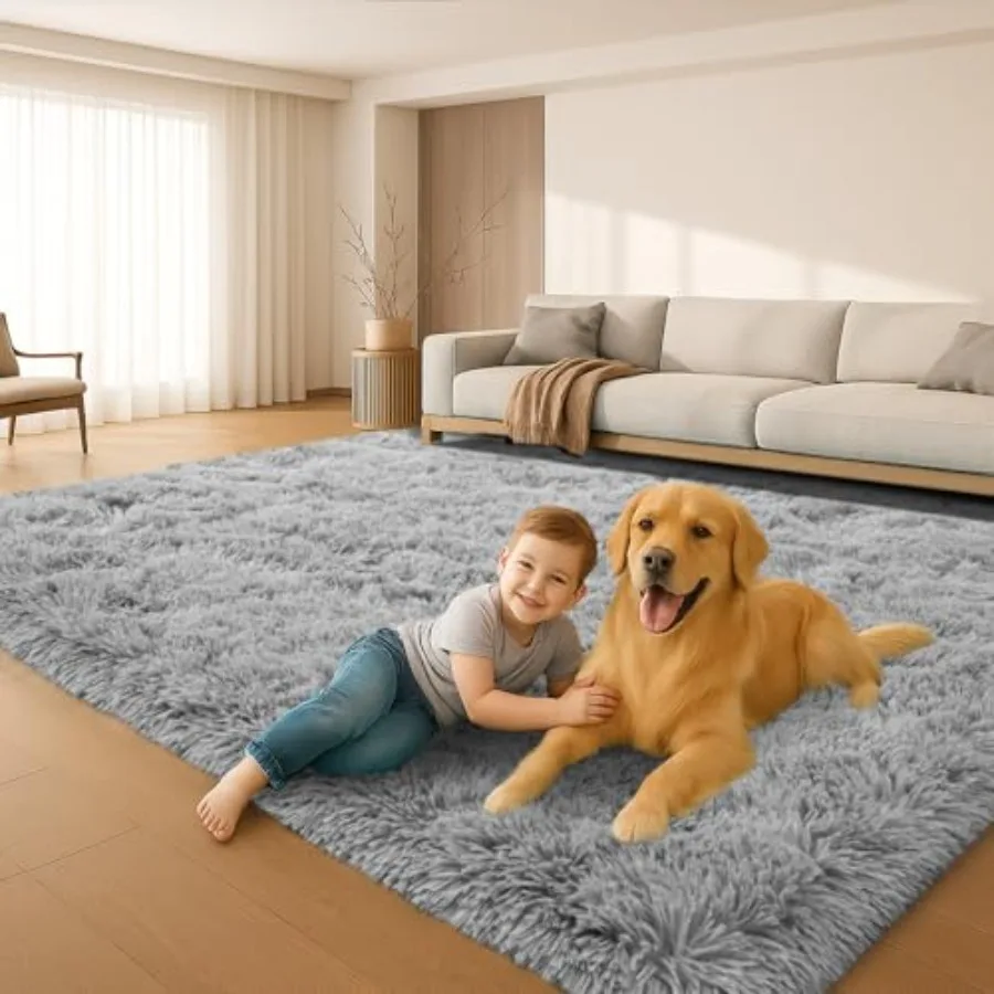 Коврики 6x9 для гостиной Серый большой плюшевый пушистый ковер для спальни с нескользящим улучшенным домашним толстым мягким текстом Современный Plu
Коврики 6x9 для гостиной Серый большой плюшевый пушистый ковер для спальни с нескользящим улучшенным домашним толстым мягким текстом Современный Plu