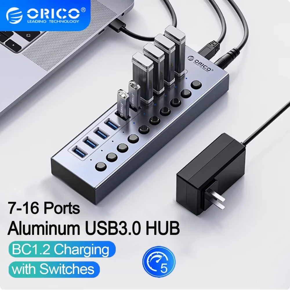 ORICO 7/10/13/16 Port Aluminum Industrial Hub USB 3.0 Splitter Dock Station for Pc Accessories Usb Adapter Orico Official Store
ORICO 7/10/13/16 Port Aluminum Industrial Hub USB 3.0 Splitter Dock Station for Pc Accessories Usb Adapter Orico Official Store
