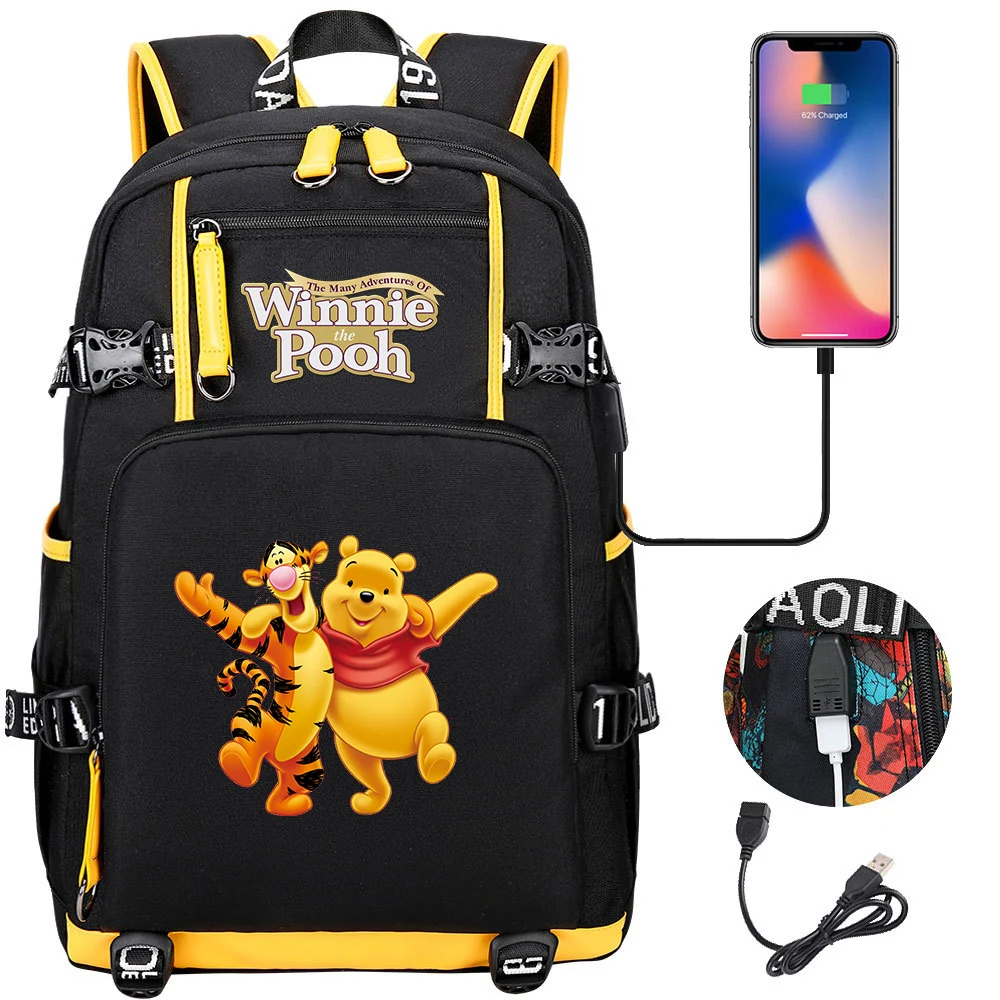 Fashion Disney Winnie the Pooh Backpack Kid Schoolbag Large Capacity Laptop Bag Waterproof Multifunction USB Charging Travel Bag
Fashion Disney Winnie the Pooh Backpack Kid Schoolbag Large Capacity Laptop Bag Waterproof Multifunction USB Charging Travel Bag